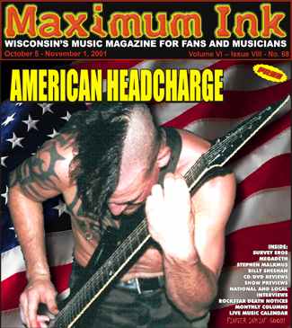 American Headcharge on the cover of Maximum Ink one month after 9/11 - photo by Christopher McCollum